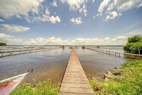 Lakefront Mayville Cottage w/ Dock & Grill!