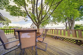 Lakefront Mayville Cottage w/ Dock & Grill!