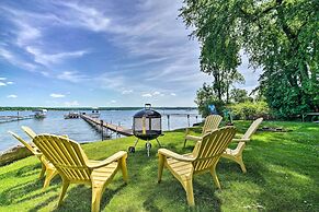 Lakefront Mayville Cottage w/ Dock & Grill!