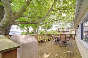 Lakefront Mayville Cottage w/ Dock & Grill!