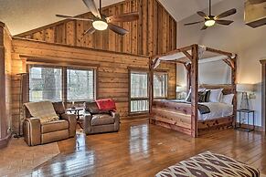 Hot Tub, Grill: Hilltop Log Cabin in Hot Springs!