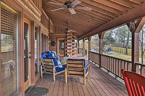 Hot Tub, Grill: Hilltop Log Cabin in Hot Springs!