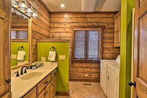 Hot Tub, Grill: Hilltop Log Cabin in Hot Springs!