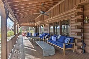 Hot Tub, Grill: Hilltop Log Cabin in Hot Springs!