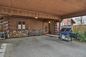Hot Tub, Grill: Hilltop Log Cabin in Hot Springs!