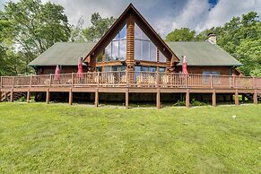 Luxury Log Cabin w/ EV Charger & Mtn Views!