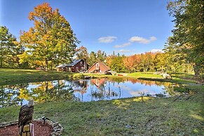 Unique Maine Log Cabin w/ Trout Ponds & Sauna!
