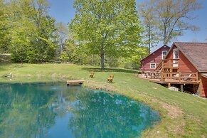 Unique Maine Log Cabin w/ Trout Ponds & Sauna!