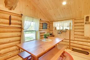 Trout Ponds & Sauna: Unique Log Cabin in Freedom