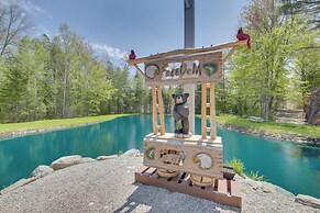 Unique Maine Log Cabin w/ Trout Ponds & Sauna!