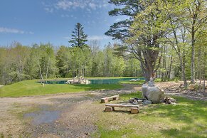 Unique Maine Log Cabin w/ Trout Ponds & Sauna!