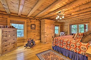Purlear Luxury, Spacious Log Cabin w/ Mtn Views!