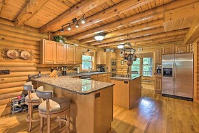 Purlear Luxury, Spacious Log Cabin w/ Mtn Views!