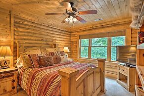 Purlear Luxury, Spacious Log Cabin w/ Mtn Views!