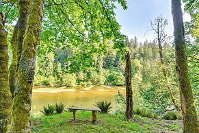 Riverfront Woodland Cabin: Wooded & Forested Views