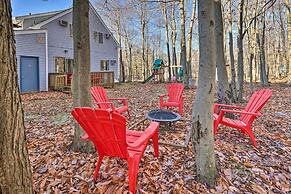 Modern Poconos Gem w/ Fire Pit, Deck & Pool Access