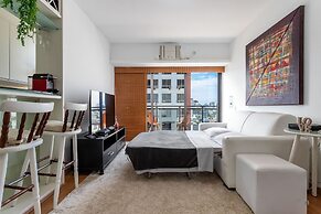 (1008) Apartamento com 1 Quarto e Vista para o Cristo