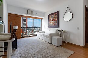 (1008) Apartamento com 1 Quarto e Vista para o Cristo