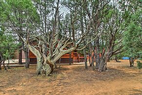 Fire Pit, Fenced Yard: Overgaard Cabin Near Hiking