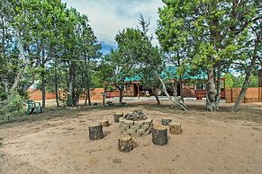 Fire Pit, Fenced Yard: Overgaard Cabin Near Hiking