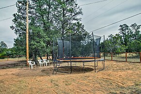 Fire Pit, Fenced Yard: Overgaard Cabin Near Hiking
