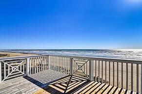 Deck & Ocean Views: Beachfront Home in Freeport