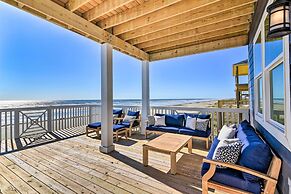 Deck & Ocean Views: Beachfront Home in Freeport