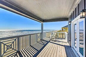 Deck & Ocean Views: Beachfront Home in Freeport