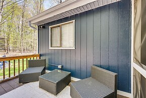 Deck & Community Perks: Bright Pocono Lake Home!