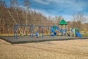 Deck & Community Perks: Bright Pocono Lake Home!