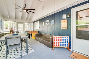 Deck & Community Perks: Bright Pocono Lake Home!