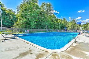 Deck & Community Perks: Bright Pocono Lake Home!