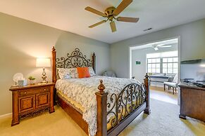 Bright Franklin Villa: Fireplace, Golf Course View