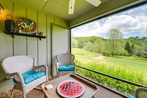 Bright Franklin Villa: Fireplace, Golf Course View