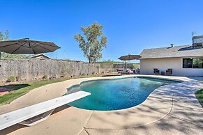 Sunny Phoenix Home w/ Pool + Backyard Oasis!