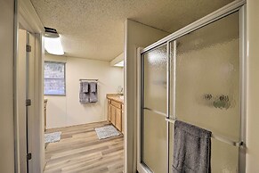 Deck + 2 Fire Pits: Riverfront Spruce Pine Rental!