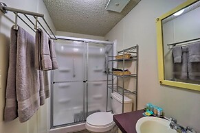 Deck + 2 Fire Pits: Riverfront Spruce Pine Rental!