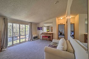 Deck + 2 Fire Pits: Riverfront Spruce Pine Rental!