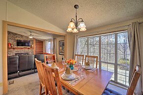 Deck + 2 Fire Pits: Riverfront Spruce Pine Rental!