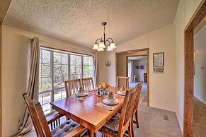 Deck + 2 Fire Pits: Riverfront Spruce Pine Rental!