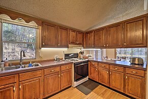 Deck + 2 Fire Pits: Riverfront Spruce Pine Rental!