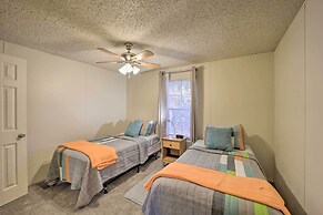 Deck + 2 Fire Pits: Riverfront Spruce Pine Rental!