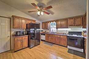 Deck + 2 Fire Pits: Riverfront Spruce Pine Rental!