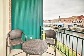 Luxe Manistee Condo w/ Balcony & River Views!