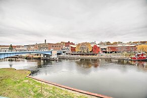 Luxe Manistee Condo w/ Balcony & River Views!