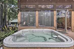 Spacious Riverfront Escape w/ Private Hot Tub