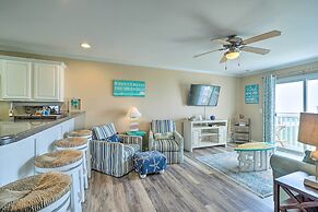 Ocean-view Oak Island Condo, 1 Block to Beach!