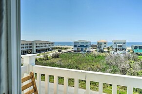 Ocean-view Oak Island Condo, 1 Block to Beach!