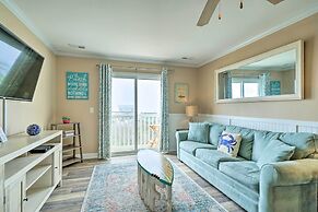 Ocean-view Oak Island Condo, 1 Block to Beach!