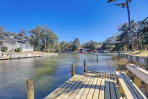 Waterfront Pine Knoll Shores Gem w/ Boat Dock